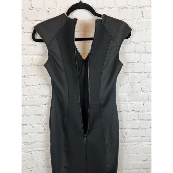 YOANA BARASCHI black bodycon sleeveless knit lined stretch sheath dress XS - Picture 8 of 10